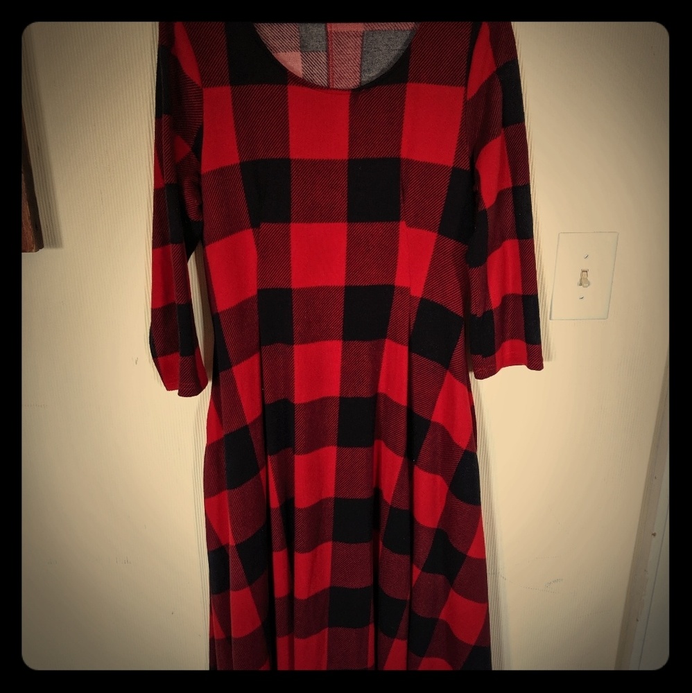 🍃Reborn🍃 Buffalo Check Dress